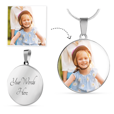Gold and Silver Personalized Necklace, Bracelet- Gifts Customize any image, word